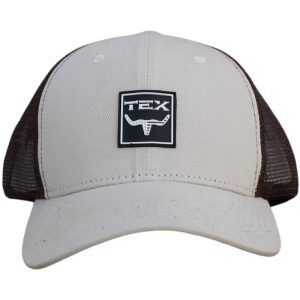 Boné Texas Edition Bege Tela Marrom Símbolo TEX