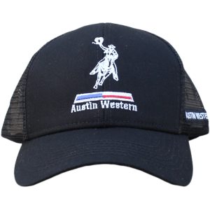 Boné Austin Western Nacional Preto Bordado Brasão Austin Western Tamanho:Único