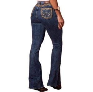 Calça Feminina Minuty Bordada Flare Destroyer (2038)