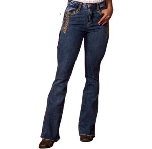 Calça Feminina Minuty Bordada Flare Destroyer (2038)