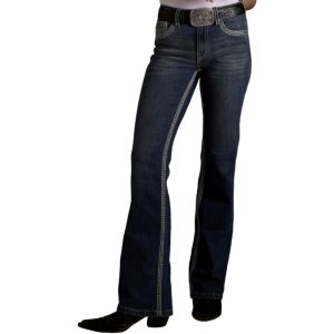 Calça Feminina Selff Western Boot Cut Rock Dirty (CBT05)