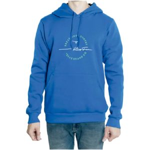 Moletom Masculino King Farm Azul Royal Bordado e Estampado (KF313)