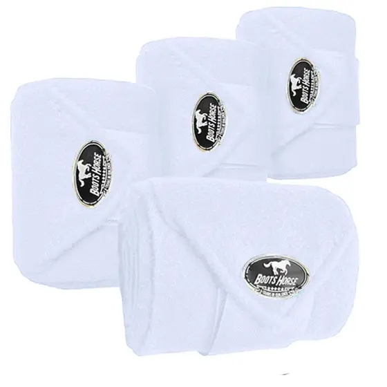 Jogo de Ligas de Descanso Boots Horse - Kit 4 Unidades Branco (8645)