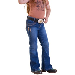 Calça Feminina Infantil Bill Way Bordado com Brilho Stone (15052)