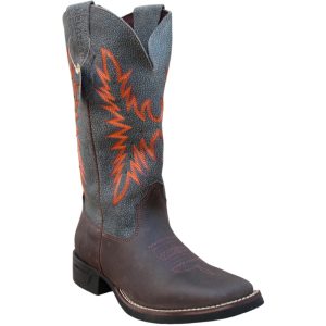 Bota Texana Feminina Helazza Burne Café Hill Cinza (62526)